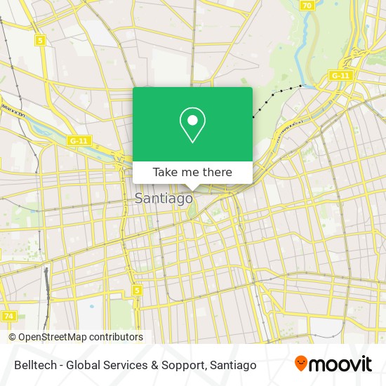 Belltech - Global Services & Sopport map