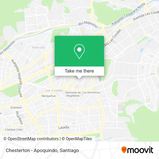 Chesterton - Apoquindo map