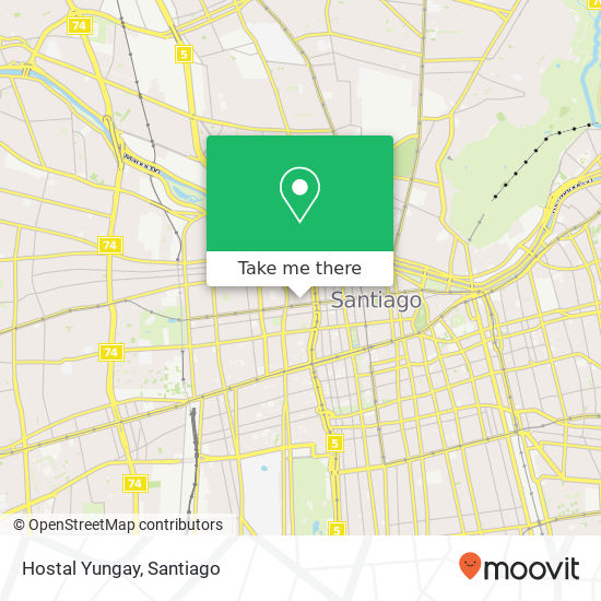 Hostal Yungay map