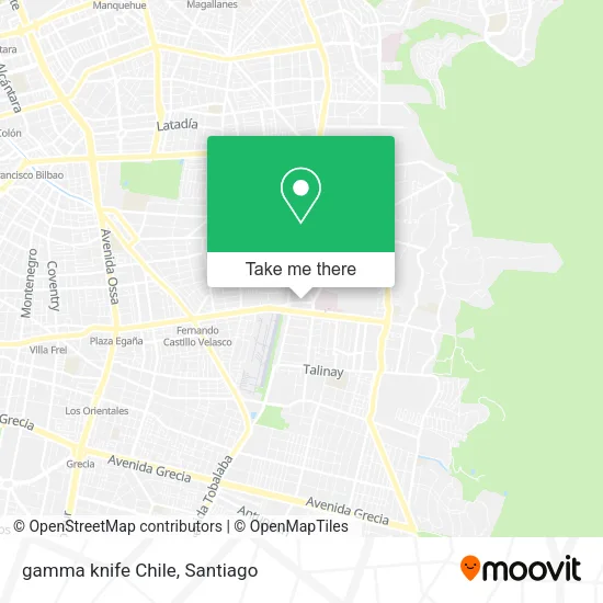 gamma knife Chile map