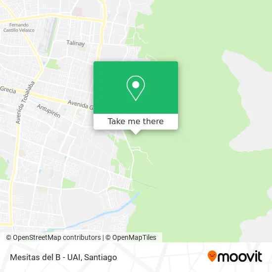 Mesitas del B - UAI map