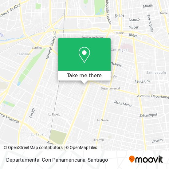 Departamental Con Panamericana map