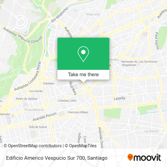 Edificio Americo Vespucio Sur 700 map