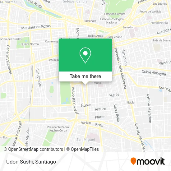 Udon Sushi map
