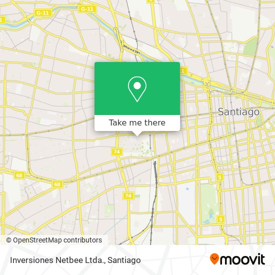 Inversiones Netbee Ltda. map