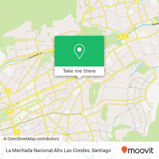 La Mechada Nacional Alto Las Condes map