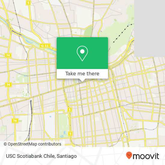 Mapa de USC Scotiabank Chile