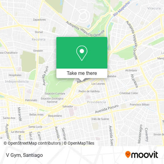 V Gym map