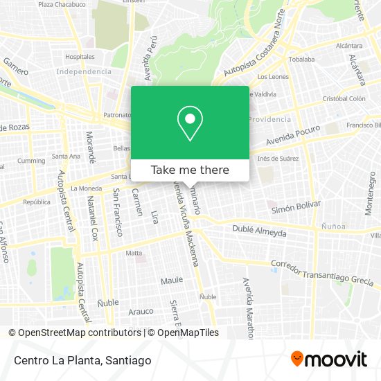 Centro La Planta map