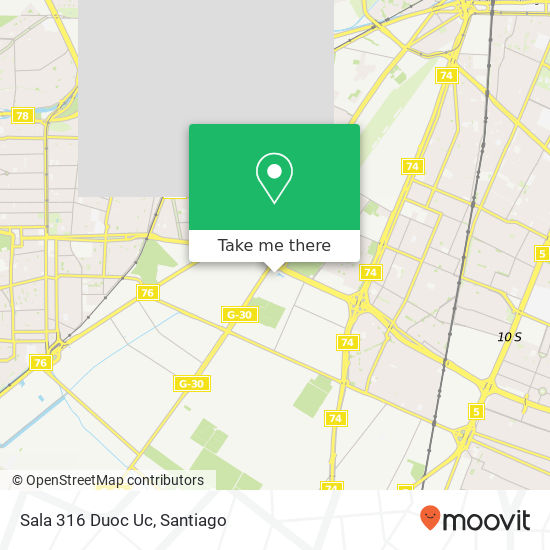 Sala 316 Duoc Uc map