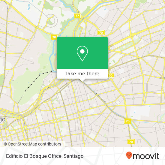 Edificio El Bosque Office map