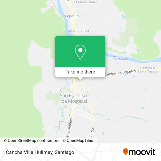 Cancha Villa Huilmay map