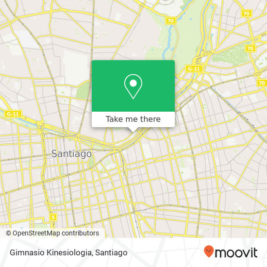 Gimnasio Kinesiologia map