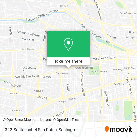 322-Santa Isabel San Pablo map