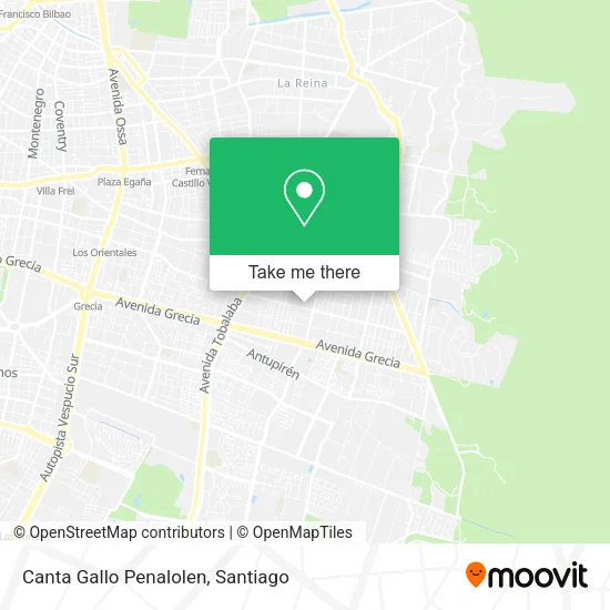 Canta Gallo Penalolen map