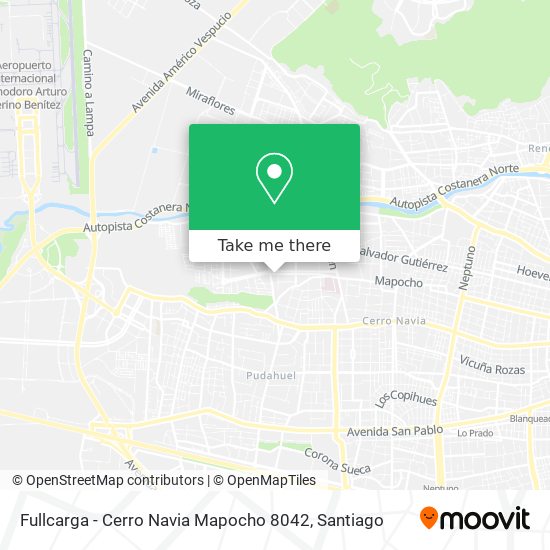 Mapa de Fullcarga - Cerro Navia Mapocho 8042
