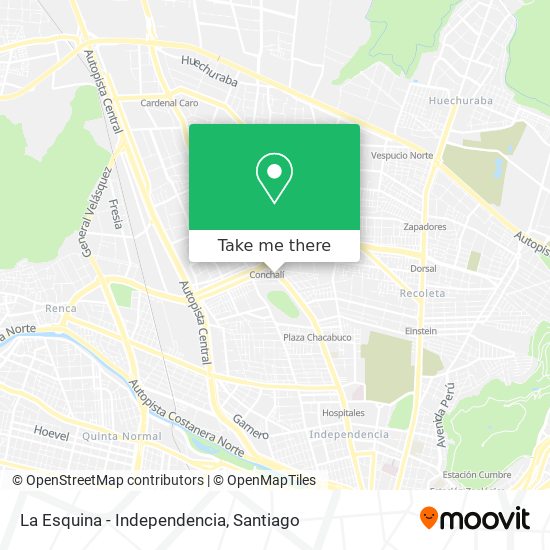 Mapa de La Esquina - Independencia