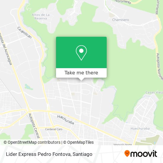 Lider Express Pedro Fontova map