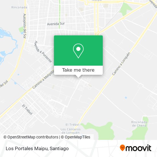 Mapa de Los Portales Maipu