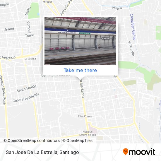 San Jose De La Estrella map