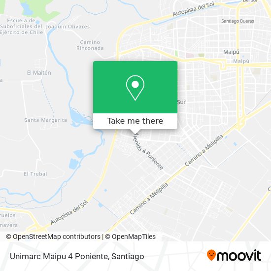Unimarc Maipu 4 Poniente map