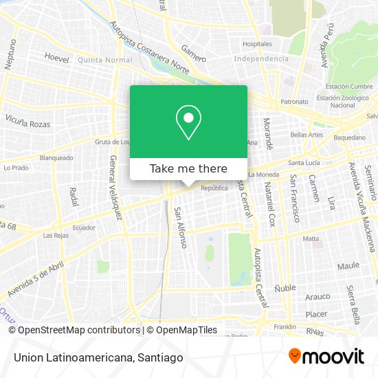 Mapa de Union Latinoamericana