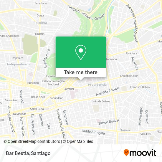 Bar Bestia map