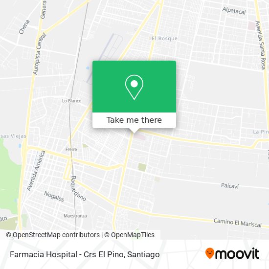 Farmacia Hospital - Crs El Pino map