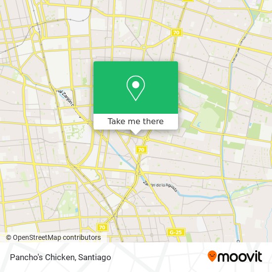 Pancho's Chicken map