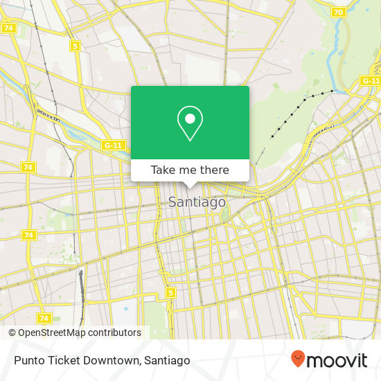 Punto Ticket Downtown map