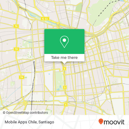 Mobile Apps Chile map