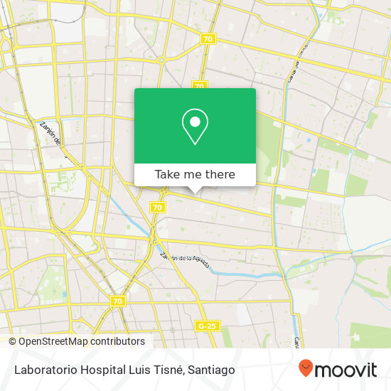 Mapa de Laboratorio Hospital Luis Tisné