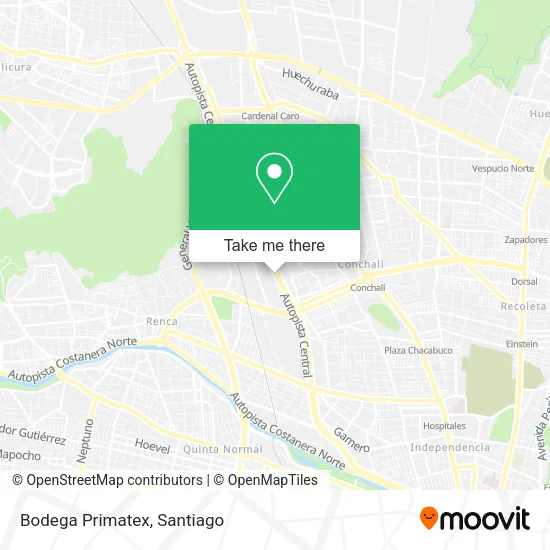 Bodega Primatex map