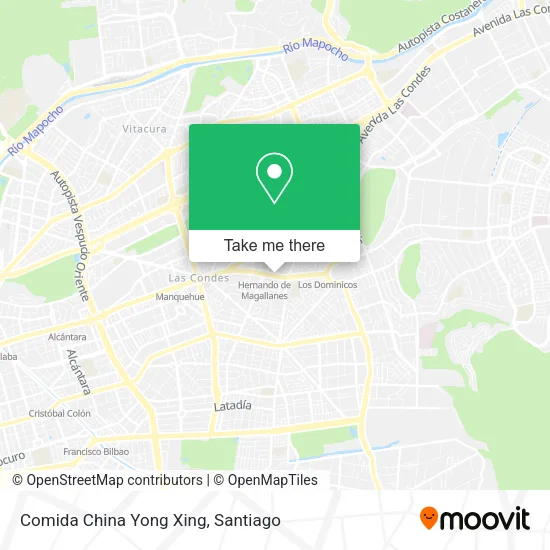 Comida China Yong Xing map