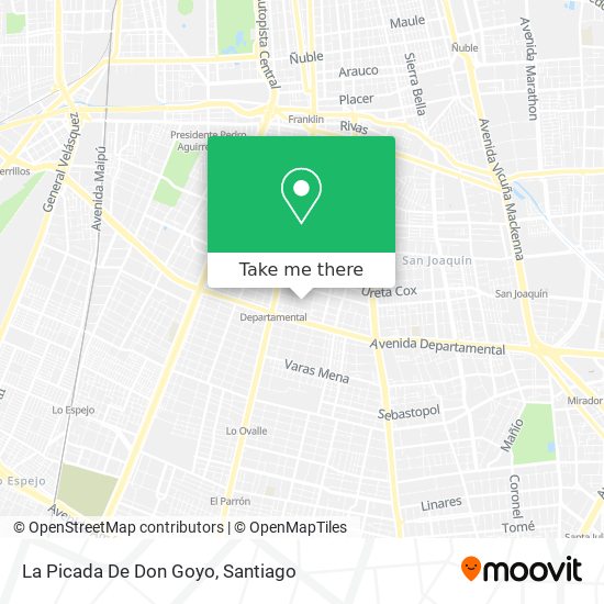La Picada De Don Goyo map