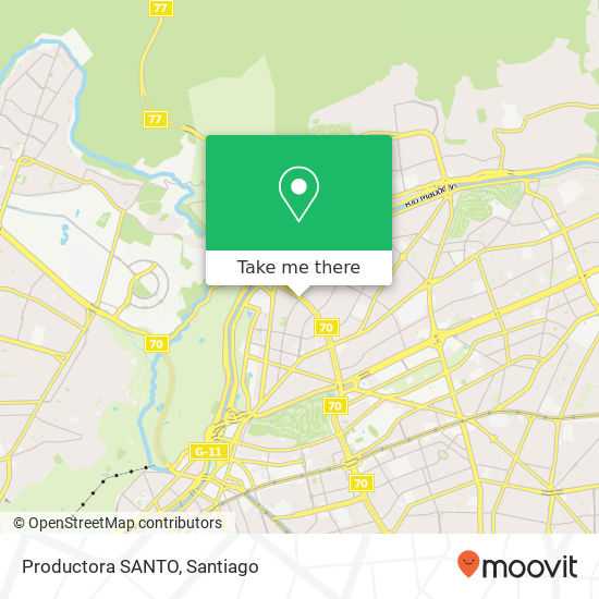 Mapa de Productora SANTO