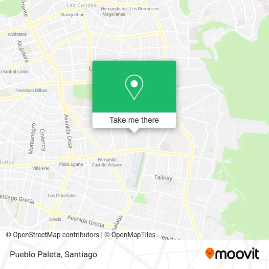 Pueblo Paleta map