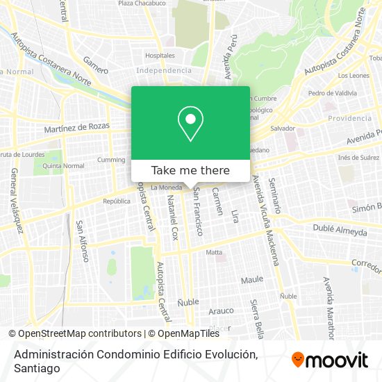 Administración Condominio Edificio Evolución map