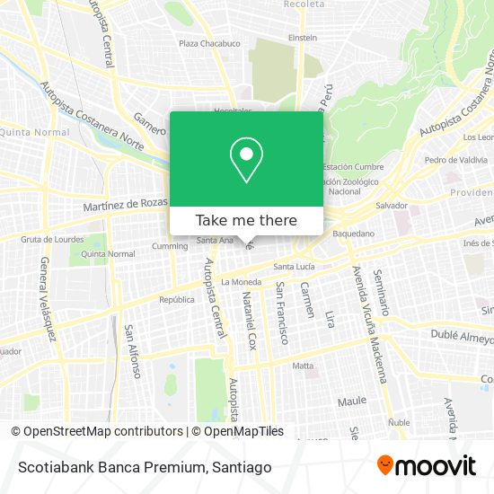 Scotiabank Banca Premium map