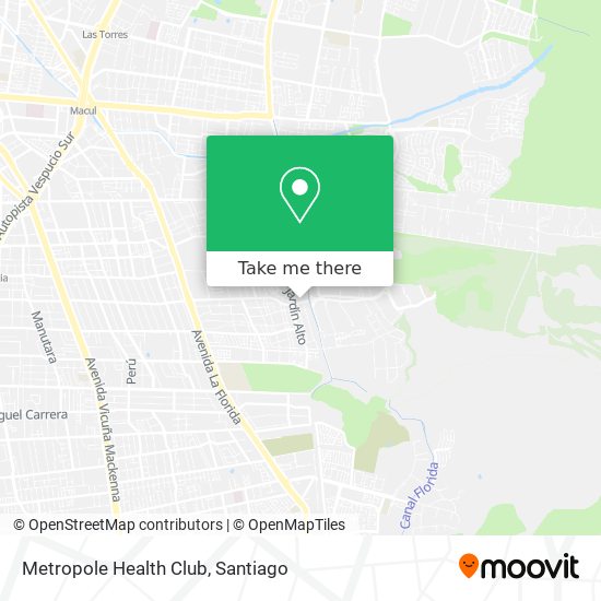 Metropole Health Club map