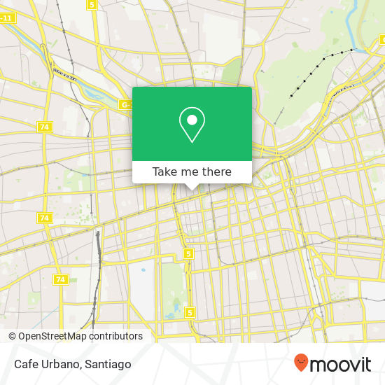 Cafe Urbano map
