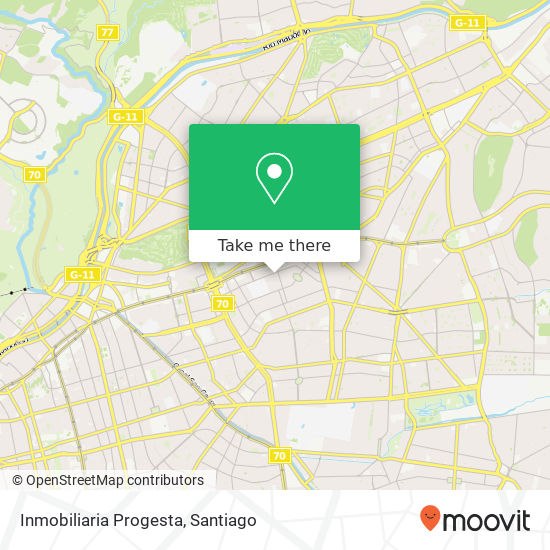 Mapa de Inmobiliaria Progesta