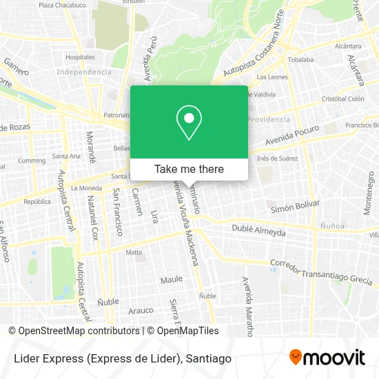 Lider Express (Express de Lider) map
