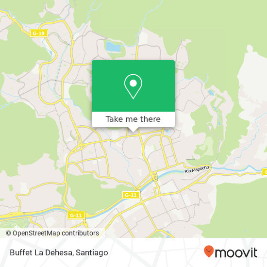Buffet La Dehesa map