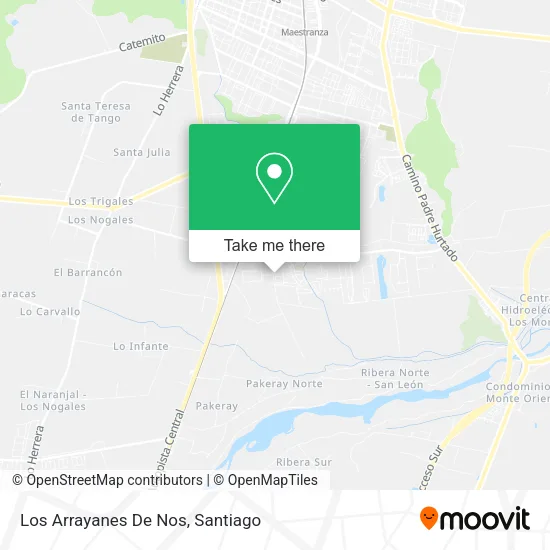 Los Arrayanes De Nos map