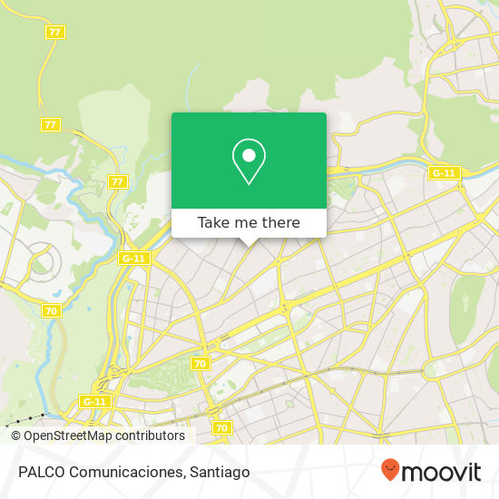 PALCO Comunicaciones map