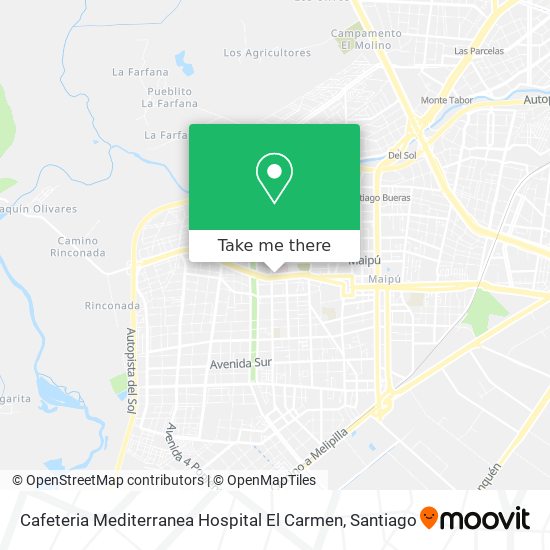 Cafeteria Mediterranea Hospital El Carmen map