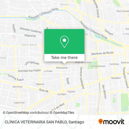 Mapa de CLÍNICA VETERINARIA SAN PABLO