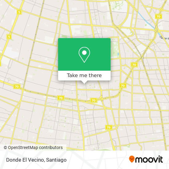 Donde El Vecino map