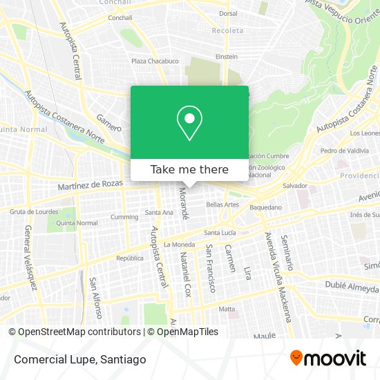 Comercial Lupe map